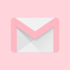 an email envelope with pink paper in the middle on a light pink background that looks like it has been mailed to someone