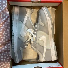 Dunk Low Gs 'Pure Platinum' Size Us 5.0 Youth Us 5 Y (Us 6.5 W) Nike Dunks Low Two Toned Grey, Nike Dunk Two Toned Grey, White And Grey Dunks, Nike Dunks Neutral, Nike Dunk Low Two Toned Grey, Two Toned Grey Dunks, Nike Dunks Gray, Nike Dunk Low Gray, Gray Dunks