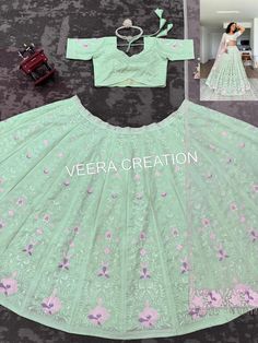 Outstanding Reception Thread & Sequence Work Lehenga Choli, Bridesmaids Special Pista Lehenga Choli, Designer Outfit For Women's and Girls by VeeraCreation19 on Etsy Butterfly Net, Lehenga Fabric, Designer Outfit, Fabric Butterfly, Sequence Work