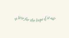 the words are written in green ink on a white background, and there is no image for