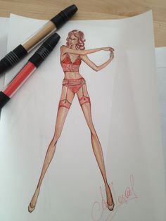 Fashion illustration lingerie Lingerie Illustration, Fashion Study, Chanel 90s, Croquis Fashion, Fashion Illustration Poses, Sketch Fashion, Lingerie Cute, Fashion Design Books, Fashion Drawing Tutorial