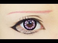 Tutorial : Anime Eye Makeup 56 • Gasai Yuno Cosplay Eyes, Yuno Cosplay, Yuno Gasai Cosplay, Black Contact Lenses, Makeup Anime, Gasai Yuno, Anime Eye Makeup, Fitness Shirts, Anime Cosplay Makeup