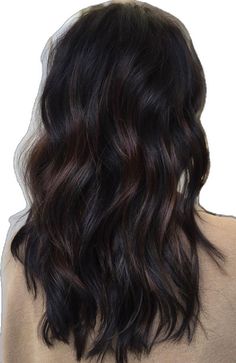 Level 2 Brown Hair, Dark Hair With Dark Lowlights, Black Balayage On Brown Hair, Dark Chocolate Brown Balayage On Black Hair, Level 3 Hair Color Dark Brown, Lived In Black Hair, Dark Black Hair With Brown Highlights, Darkest Brown Hair Color Dark, Nearly Black Hair