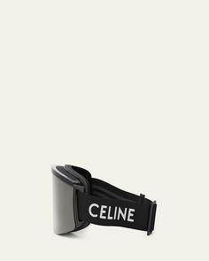 Celine oversized monochrome logoprint ski mask     Eye/bridge/temple (in mm): 000    Solidcolor lens    Cushioned interior     Saddle nose bridge     Adjustable branded strap    Plastic    Hand wash    100% UVA/UVB protection    Made in Italy Monochrome Logo, Wardrobe Sale, Travel Size Perfume, Evening Flats, Ski Goggles, Ski Mask, Nose Bridge, Cleanser And Toner, Pump Sandals