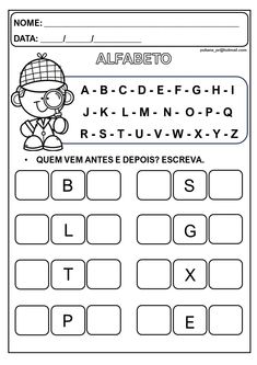 a printable worksheet with the letters and numbers for children to learn in spanish