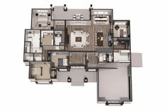 the floor plan for a two bedroom apartment with an attached bathroom and living room area