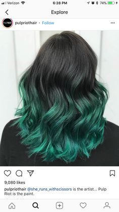 Best Ombre Hair, Girl Hair Colors, Goth Hair, Pulp Riot, Color Crush, Hair Dye Colors