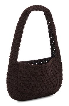 Finish a summery look with a woven handbag that's just the right size for your sunny-day essentials. Open top Shoulder straps 100% polyester Imported Versatile Brown Shoulder Bag For Summer, Intrecciato Weave Crochet Shoulder Bag For Vacation, Trendy Summer Crossbody Hobo Bag, Trendy Beach Season Hobo Bag With Adjustable Strap, Casual Summer Square Hobo Bag, Casual Square Hobo Bag For Summer, Vacation Shoulder Bag With Intrecciato Weave And Double Handle, Summer Everyday Open Weave Hobo Bag, Rectangular Shoulder Bag With Intrecciato Weave For Vacation