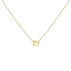 PRICES MAY VARY. Cute Number Necklace - Gold Number 19 necklace is designed for you and your lovely daughter. Each number is unique to different people. It can represent the month of birth, age, anniversary, lucky number... Even just because you like it. The best gift for your daughter, granddaughter. Stainless Steel Necklace - Made of 18k gold plated stainless steel, skin touch is not allergic, nickel free, lead free, and hypoallergenic. The high quality chain and dainty number pendant are very Cute Dainty Necklaces, Yellow Gold Charm Necklace For Birthday And Valentine's Day, Yellow Gold Clavicle Chain Necklace For Birthday, Gold Charm Necklaces With Clavicle Chain For Birthday, Number 19, Pendant Choker Necklace, Good Birthday Presents, Number Necklace, Pendant Choker