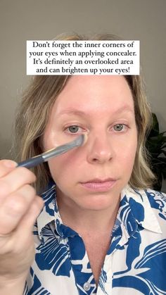 Julia Bailey | Makeup Tip of the Day! Don’t forget the inner corners of your eyes when applying concealer. It’s definitely an overlooked area and can... | Instagram Applying Concealer, Makeup Tip, How To Apply Concealer, Tip Of The Day, Makeup Skin Care, Skin Makeup, Your Eyes, Concealer