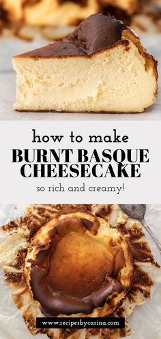 how to make burnt base cheesecake so rich and creamy