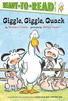 the cover of ready to read book, giggle, giggle, quack