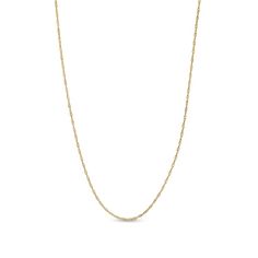 From the Made in Italy collection, this 016 Gauge Singapore chain necklace is fashioned in 14K gold and features a slide mechanism which allows the chain to adjust up to 22.0 inches in length. This chain necklace secures with a lobster claw clasp. Rope Chain Necklace, Personalized Pendant, Chains Necklaces, Rope Chain, Necklace Designs, Spring Rings, Lobster Claw, Types Of Metal, Gold Metal