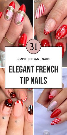 Elevate your winter look with elegant French tip nails! Classy almond and square-shaped nails with cute accents like gold or black tips make these designs perfect for any event. Save this pin to explore more classic French manicure ideas! Classy Gel Nails, Nails For Winter, Classic Nail, Classy Nail, Easy Manicure, Black Tips, Nails Classy