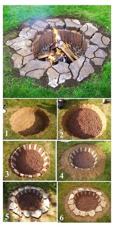 the steps to build an outdoor fire pit