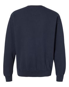 Unisex Garment Dyed Sweatshirt - NAVY - S | Champion Men's Garment Dyed Sweatshirt in Navy Blue Size Small | Cotton/Polyester Blend Dyed Sweatshirt, Crewneck Sweatshirt, Cardigans, Crew Neck Sweatshirt, Navy Blue, Dye, Crew Neck, Navy, Sweatshirts