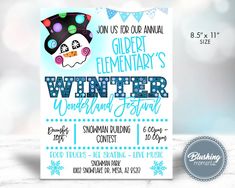 an image of a winter party flyer