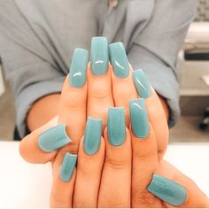 Pedicure Gel, Blue Nail, Nails 2020, Summer Nails Colors, Pretty Acrylic Nails, Dope Nails, Short Acrylic Nails, Best Acrylic Nails, Gorgeous Nails