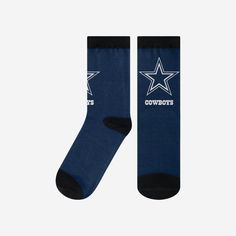 Dallas Cowboys Primetime Socks FOCO S/M - FOCO.com Black Accents, Everyone Knows, Dallas Cowboys, Team Spirit, True Colors, Key Rings, Team Logo, Victorious, Dallas