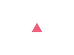 a pink triangle on a white background