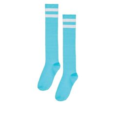 Blue Turquoise Baseball Knee High Socks Comfortable Blue Sports Socks, Trendy Blue Socks For Summer, Trendy Blue Summer Socks, Casual Blue Socks For Summer, Sporty Blue Knee-high Socks, Sporty Knee-high Blue Socks, Comfortable Blue Socks For Summer, Comfortable Blue Summer Socks, Book Week Costume