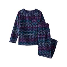 Your kiddo will be super cozy at bedtime with these Lands' End fleece pajamas. Your kiddo will be super cozy at bedtime with these Lands' End fleece pajamas. 2-piece set includes: top & bottoms Top: crewneck, long sleeves, 1 functional pocket Bottoms: Elastic waistbandFABRIC & CARE Polyester For children's safety, garments should be snug fitting or flame resistant. These are flame resistant garments. Machine wash Imported Sold by O5 LE, LLC and fulfilled on their behalf by Lands' End Size: 4. Co Cozy Blue Sleepwear For Sleepovers, Winter Multicolor Loungewear Sets, Multicolor Winter Sleepwear For Sleepover, Star Print Long Sleeve Sleepwear For Pajama Party, Long Sleeve Sleepwear With Star Print For Bedtime, Star Print Long Sleeve Sleepwear For Loungewear, Long Sleeve Sleepwear With Star Print, Long Sleeve Star Print Sleepwear, Cozy Long Sleeve Sleepwear