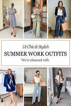 Women’s Professional Summer Outfits, Summer Business Trip Outfits, Women’s Work Fashion Summer, Summer Work Conference Outfit, Corporate Office Outfits Women Summer, Work Outfits Women Classy, Casual Corporate Attire, Summer Corporate Outfits, Professional Summer Work Outfits