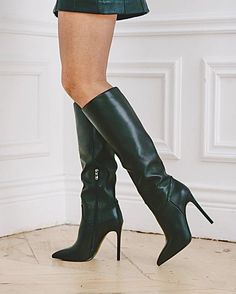 Black Knee Length Boots, High Heels Boots, Leather Boots Heels, Thigh High Boots Heels, Beautiful Boots, Heels Boots, Long Boots, Thigh High Boots