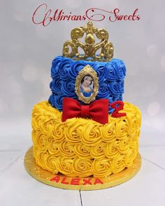 there is a cake that has been made to look like princesses