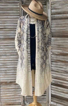 Gorgeous Snake print with lace detail Jacket. Also beautiful buttoned up as a dress. Wear it casual with denim or dress it up for a more formal occasion. Size: Small - X-Large Long Jacket Dresses, Long Jacket, Instagram And Snapchat, A Dress, Snake Print, Formal Occasion, Lace Detail, Jacket Dress, Graphic Tees