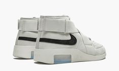 The Nike Air Fear of God Raid “Light Bone” is a premium model by Jerry Lorenzo that debuted in spring 2019.  After introducing the Fear of God 1 and Fear of God Shoot Around in late 2018, Lorenzo continued his partnership with Nike in April 2019 with the release of this “Light Bone” edition of the Fear of God Raid.  The model takes inspiration from the classic Nike Air Raid outdoor basketball shoe and features large cross-straps.  This colorway has a Light Bone premium leather upper with black S Nike Air Fear Of God, Sail Bag, Futuristic Shoes, Bone Shoes, Street Style Shoes, Baskets Nike, Fear Of God, Sneaker Collection, Cross Straps