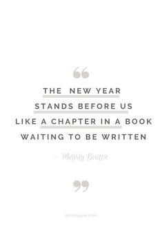 the new year stands before us like a charter in a book waiting to be written