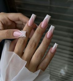 Aesthetic Nail Designs, Aesthetic Nail, Short Square Acrylic Nails, Pink Acrylic Nails, Coffin Nails Designs, Short Acrylic Nails