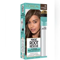 Add This L'oral Paris Magic Root Rescue To Any Styling Accessories Both Boxes Are New! L'oreal Paris Magic Root Rescue Permanent Hair Color, 4g Dark Golden Brown, Rescue Your Roots In Between Colorings. This 10-Minute Permanent Hair Color Root Touch-Up Is A Low Ammonia Color Gel With Built-In Conditioning And An Aromatic Scent. Magic Root Rescue Is Recommended To Cover Gray Hair For Root Regrowth Of Fewer Than Three Weeks. Its Quick Precision Applicator Makes Touching Up Roots Fast And Easy And Temporary Hair Color Spray, Medium Golden Brown, Grey Hair Coverage, Root Cover Up, Hair Color Spray, Medium Hair Color, Root Color, Covering Gray Hair, Root Touch Up