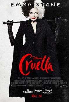 the poster for disney's cruela