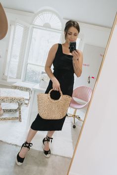 Espadrilles Wedges Outfit Summer, Black Wedge Sandals Outfit, Black Espadrilles Outfit, Wedge Sandals Outfit Dress, Espadrille Wedge Outfit, Espadrille Wedges Outfit, Summer Wedges Outfit, How To Style Espadrilles, Black Wedges Outfit