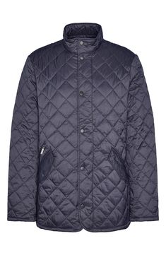 Box-quilted nylon protects from sudden storms without weighing you down on this lightweight insulated jacket that's understated yet edgy. 30" length (size Medium) Front two-way zip closure with snap storm flap Stand collar Front zip and snap-flap pockets Lined, with polyester fill 100% polyamide Dry clean or machine wash, dry flat Imported Winter Diamond Quilted Outerwear For Outdoor, Diamond Quilted Outerwear For Winter Outdoor Activities, Diamond Quilted Outerwear For Outdoor Winter, Winter Outdoor Diamond Quilted Outerwear, Quilted Jacket, Flap Pocket, Stand Collar, Chelsea, Dry Clean