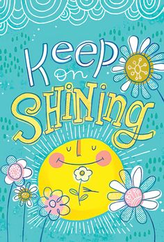 Smiling Sun and Flowers Magnet Sun And Flowers, Smiling Sun, Types Of Lettering, Happy Words, Art Licensing, Happy Thoughts, Art And Design, Keep On, Full Colour