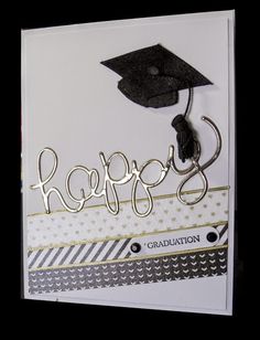 a graduation card with a graduate's cap on it