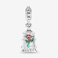 This Exquisite Pandora Charm Is A Must-Have For Any Disney Fan Who Appreciates The Timeless Romance Of Beauty And The Beast. The Enchanted Rose Dangle Charm Is Crafted From High-Quality Silver That Ensures It Will Look Stunning For Years To Come. The Rose Pendant Is Intricately Designed And Features An Elegant Stem That Dangles Beautifully From Your Bracelet. This Charm Will Make A Perfect Addition To Your Collection And Is Sure To Capture The Hearts Of Anyone Who Lays Eyes On It. The Intricate Charms Disney, Pandora Essence, Rose Belle, Disney Belle, Charms Pandora, Pandora Disney, Enchanted Rose, Bracelet Pandora, Power Of Love