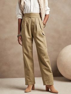 Heritage Explorer Pant | Banana Republic Fitted Dress Pants, Travel Pants, Wide Leg Cropped Pants, Utility Pants, Banana Republic Pants, Banana Republic Women, Cargo Pant, Banana Republic Dress