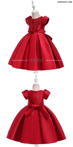 10% off now|Red Satin Beaded Cute Holiday Party Dress With Sleeves For Children at GemGrace. Click to learn our pro custom-made service for wedding dress, formal dress. View Cheap Flower Girl Dresses for more ideas. Stable shipping world-wide. Solid Dresses For Banquet During Party Season, Solid Color Dresses For Party Season, Elegant Dress For Holiday, Solid Dresses For Banquet And Party Season, Elegant Dresses For Holiday, Solid Color Dresses For Party Season Banquets, Elegant Solid Color Dress For Holiday, Elegant Short Sleeve Christmas Dresses, Short Sleeve Holiday Dress For Christmas Party