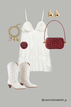 Click the link for the outfit on amazon! #gameday #college #football #southern #cowgirlboots #fsu #garnetandgold White Gameday Outfit, Fsu Gameday, Rush Week Outfits, Rush Week, Week Outfits, Garnet And Gold