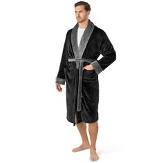 PRICES MAY VARY. SOFT MENS ROBE: Enjoy the comfort of a warm, plush, fleece microfiber with our lightweight breathable, and cozy mens robe. Designed to be used as a comfortable bathrobe for relaxing at home after work, shower, bath, nap, pool, or spa. Long sleeve robe nightgown can also be used as sleepwear, pajamas, changing clothes, pjs, hospital gown, or mens housecoat. Mid length robe for men comes with a waist strap so you can adjust for your perfect fit and 2 large side pockets. SILKY FLEE Clothes Pjs, Robe For Men, Changing Clothes, Shower Spa, Soft Robes, One Piece Clothing, Hospital Gown, Cozy Gift, One Piece Pajamas