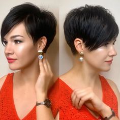 Красивые прически, стрижки — Разное | OK.RU Shorthair Undercut, Edgy Pixie Haircuts, Short Dark Hair, Stacked Bob, Pixie Haircut For Thick Hair, Hot Short, Beauty Tips For Hair, Summer Hair Color For Brunettes, Haircut Hairstyle