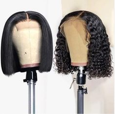 Coupon Code: #lacefrontwigs #fulllacewigs #360wigs #humanhairwigs #wigs #fashion #gorgeoushair #lacefrontal #laceclosure #healthyhair Full Frontal Wigs, Bob Closure, Deep Wave Bob, Front Lace Wigs, Hair Front, Bob Braids Hairstyles, Wigs Glueless, Haircut Pictures