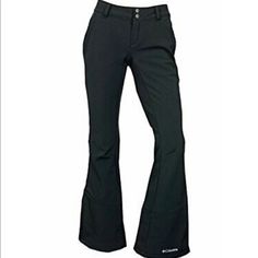 Black Columbia Ski Pants With Flares. Super Cute But Runs Small. Size 6 Women’s; However, They Fit More Like A 0-2. $120, Obo. (Just Trying To Get Back What I Paid For Them.) Columbia Boots, Hiking Pants Women, Waterproof Pants, Nylon Pants, Columbia Pants, Hiking Pants, Green Pants, Hiking Women, Snow Pants