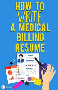 a hand holding a clipboard with the title how to write a medical billing resume