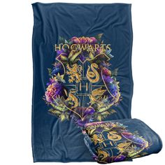 PRICES MAY VARY. HARRY POTTER HOGWARTS MULTI-COLORED FLORAL CREST ULTRA SILKY TOUCH BLANKET - 300 GSM fabric provides warmth and comfort yet is lightweight and breathable, that will make a great decorative addition to any room. SHRINK and FADE RESISTANT - our products are hand-printed in the USA using a dye sublimation process. This design has amazing color vibrancy & Made of 100% polyester that is super soft and long lasting. SIZE: 36" x 58" Microfiber fleece fabric with double overlock stitch Harry Potter Memorabilia, Harry Potter Blanket, Harry Potter Lego Sets, Harry Potter Set, Harry Potter Merchandise, Hogwarts Crest, Blue Throw Blanket, Floral Blanket, Fur Throw Blanket