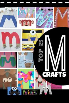 the m is for crafts with pictures of animals and letters